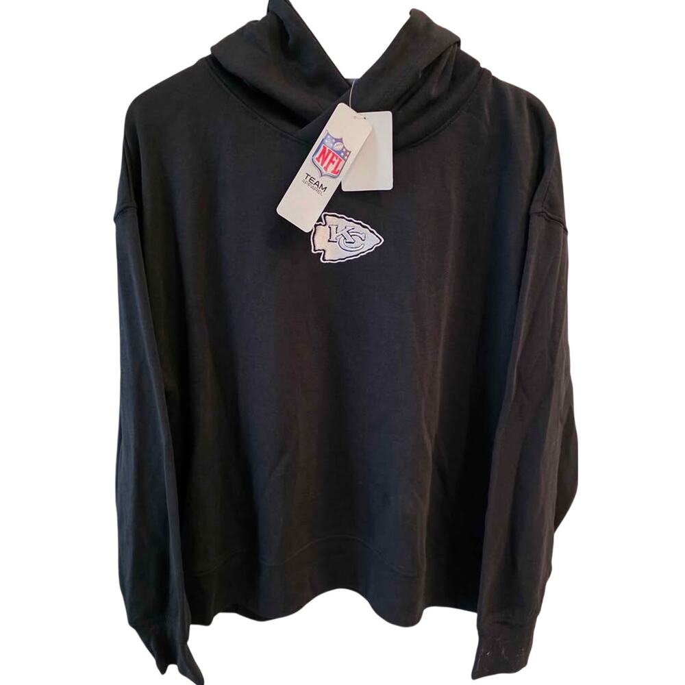 NWT NFL Team Apparel Kansas City Chiefs Hoodie - Women's Size Large - Black